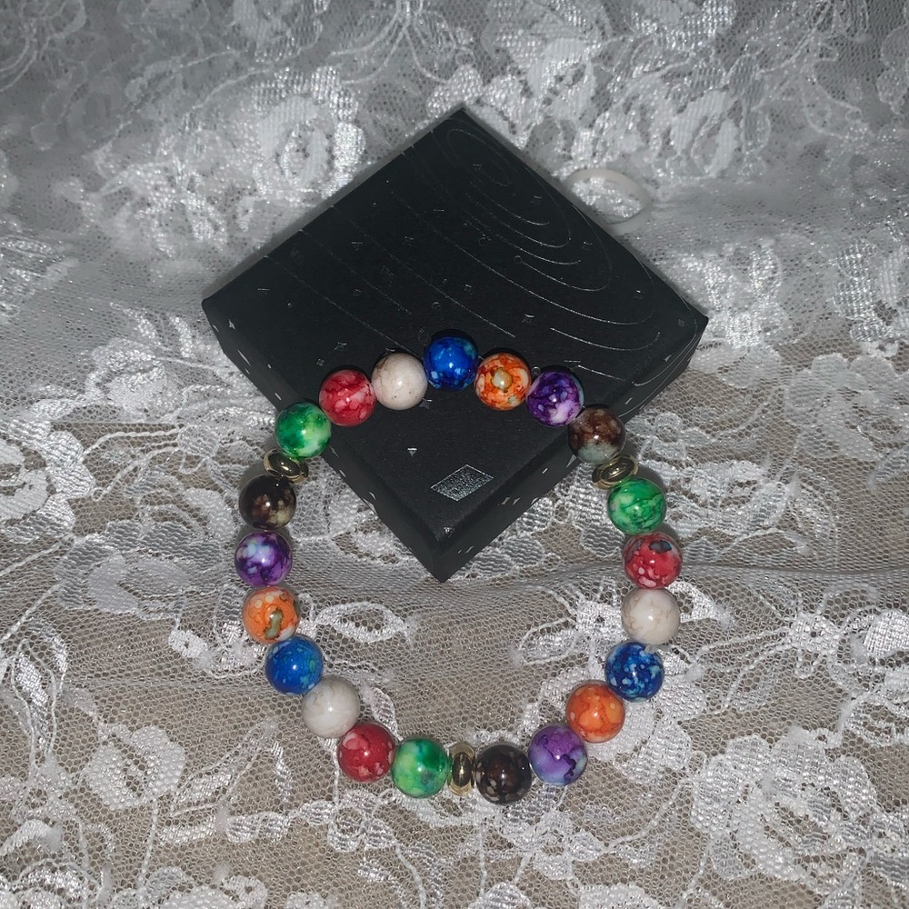 2 sets Natural Healing Stones Bracelets Jewelry Set
